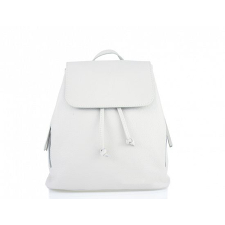 Valódi bőr női hátitáska fehér színben S7068 White
