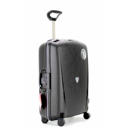 Roncato R0712 Light Spinner bőrönd 68 cm-es fekete ajándék bőröndhuzattal