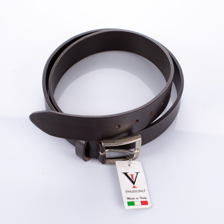 Valódi bőr férfi öv Made In Italy barna színben 135 cm