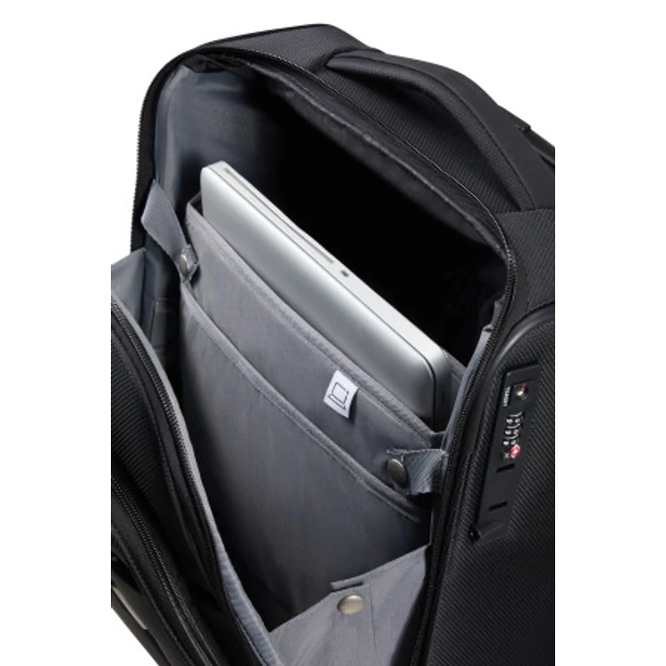 SAMSONITE REPARK UPRIGHT 45/16 ÜLÉSALATTI ÓZON FEKETE BŐRÖND