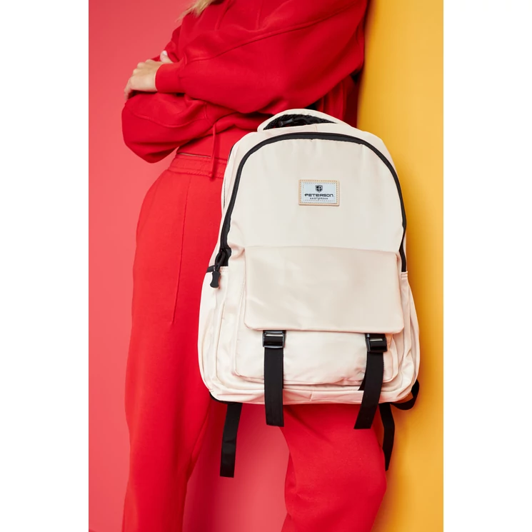 Női Nagyméretű Városi Hátizsák Bézs színben