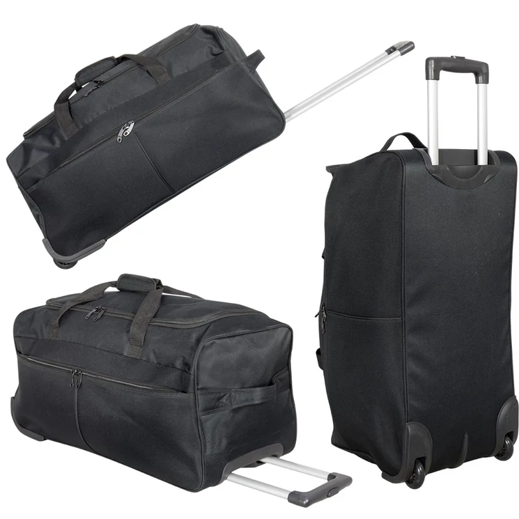 Gurulós utazó táska Fekete színben