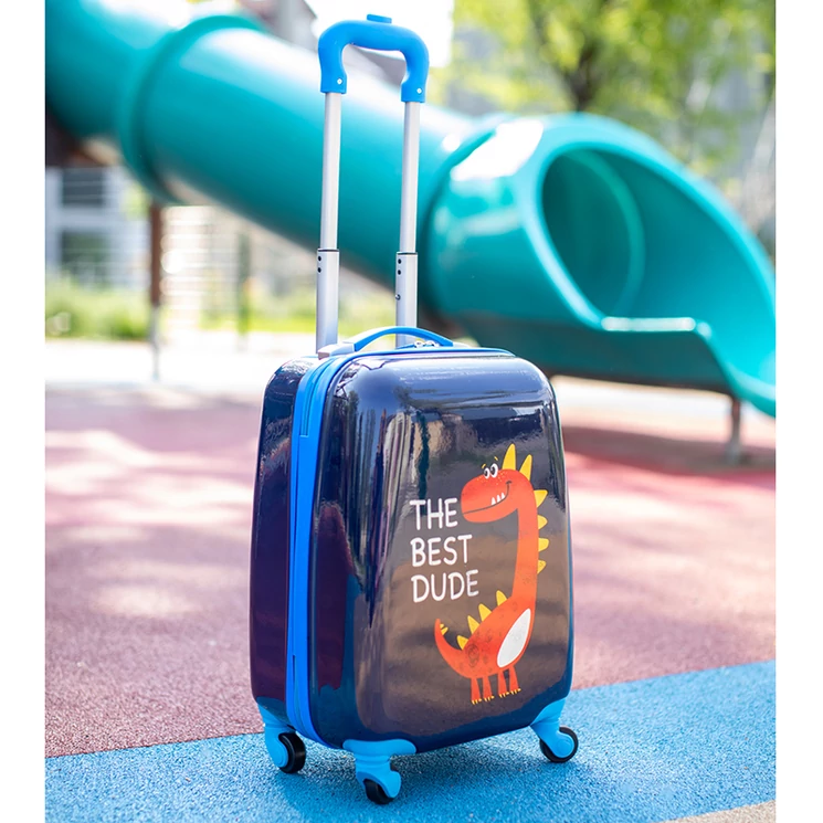 Gurulós Gyermek Bőrönd Dino Mintával 140341-Dino-02 Dino