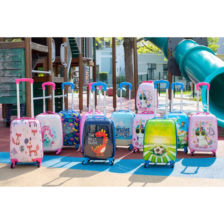 Gurulós Gyermek Bőrönd Dino Mintával 140341-Dino-02 Dino