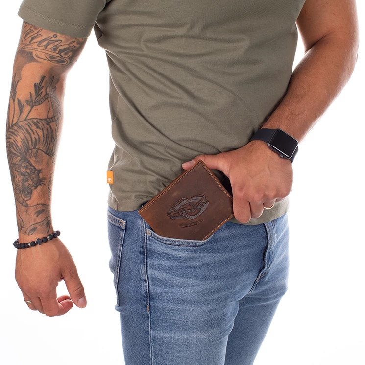 Giulio Autós pénztárca bőr díszdobozban RFID rendszerrel