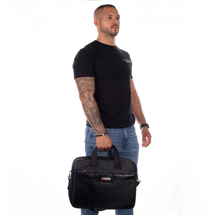 Fekete üzleti táska laptoptartóval 3181