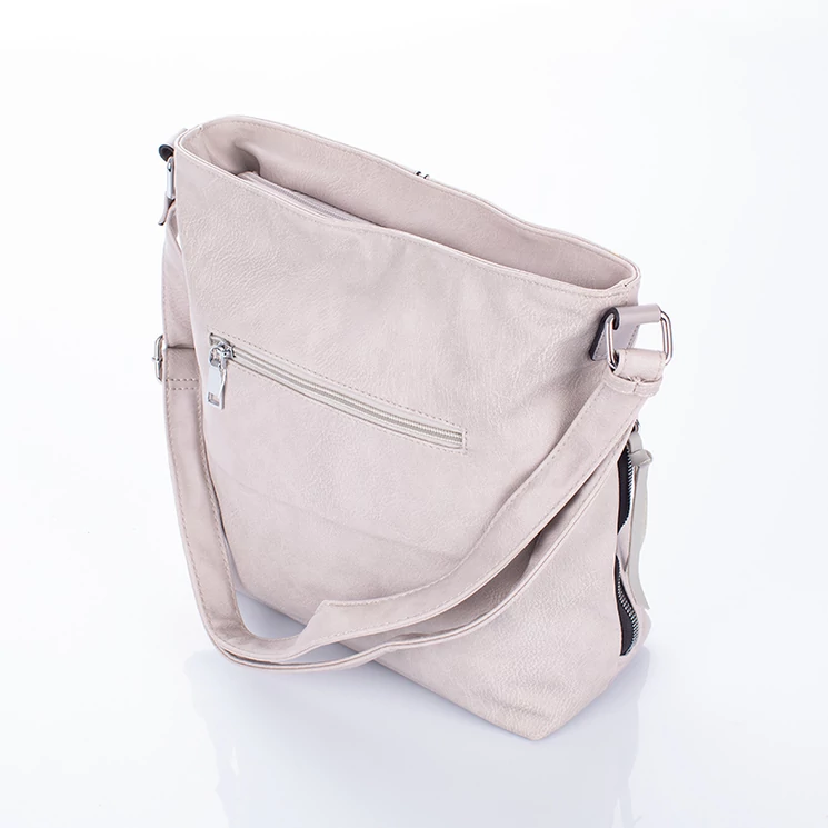 Sokzsebes  női oldaltáska szürke színben 2294