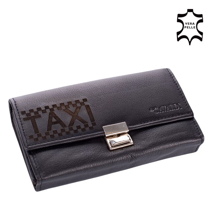 Cavaldi valódibőr Brifkó pénztárca TAXI mintával