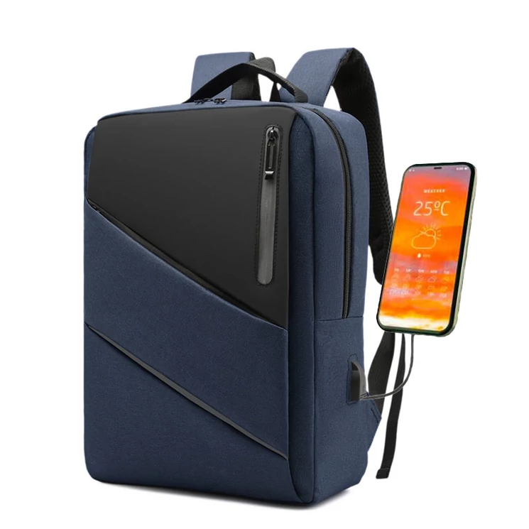 Fedélzeti méretű laptophátizsák  USB csatlakozóval