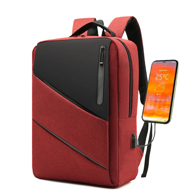 Fedélzeti méretű laptophátizsák  USB csatlakozóval