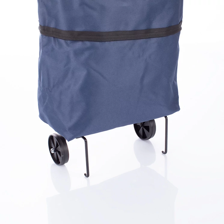 Összehajtható bevásárlókocsi sötétkék színben