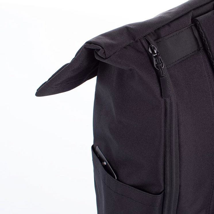 Kék vászon többzsebes hátizsák