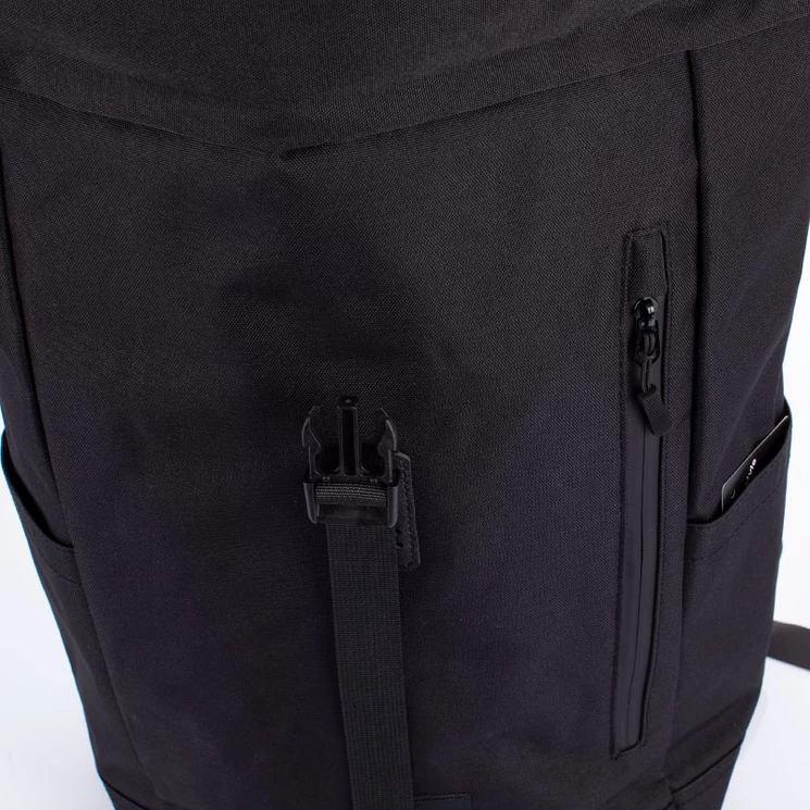 Kék vászon többzsebes hátizsák