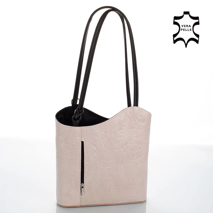 FAIRY Valódi bőr női válltáska hátitáska