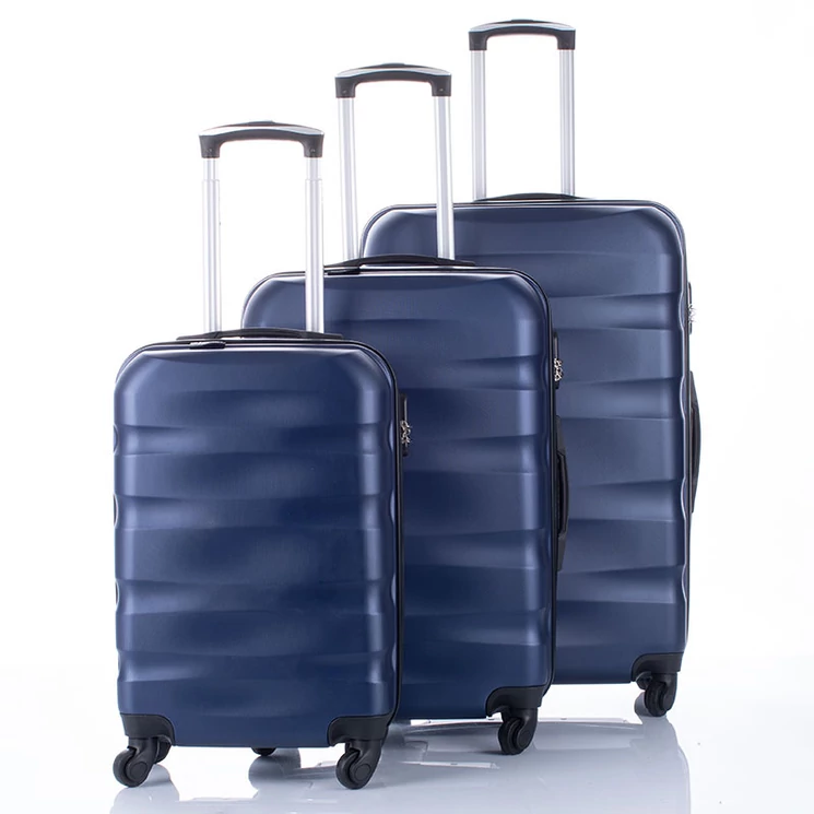 Travelway 3 db-os bőrönd szett sötétkék színben