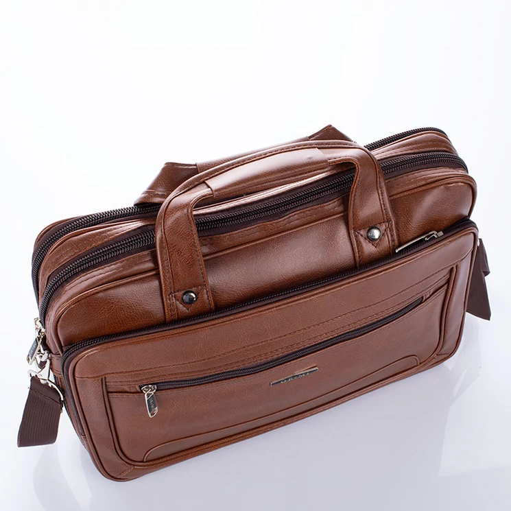 3 részes üzleti táska barna színben