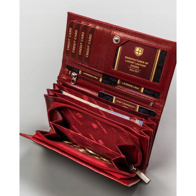 Peterson Valódi bőr női Pénztárca