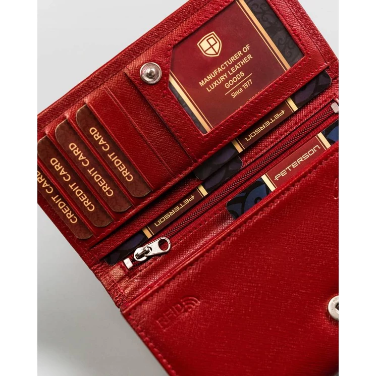 Peterson Valódi bőr női Pénztárca