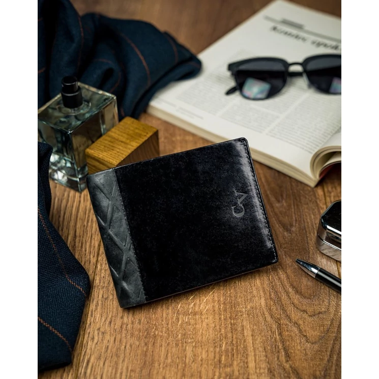 Valódi Bőr Elegáns férfi pénztárca RFID védelemmel