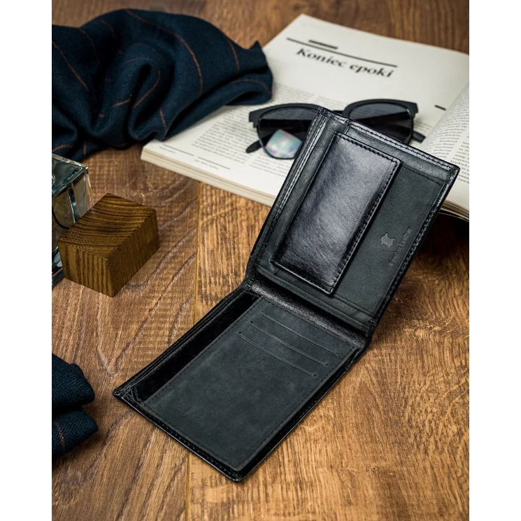 Valódi Bőr Elegáns férfi pénztárca RFID védelemmel