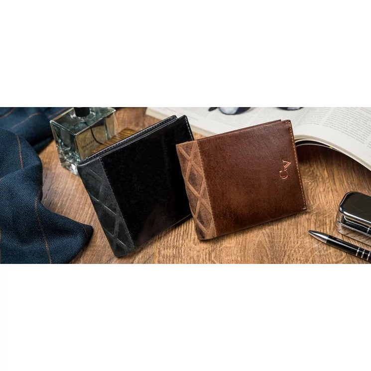 Valódi Bőr Elegáns férfi pénztárca RFID védelemmel