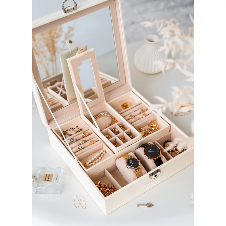 Exkluzív Ékszerdoboz Nagy tükörrel