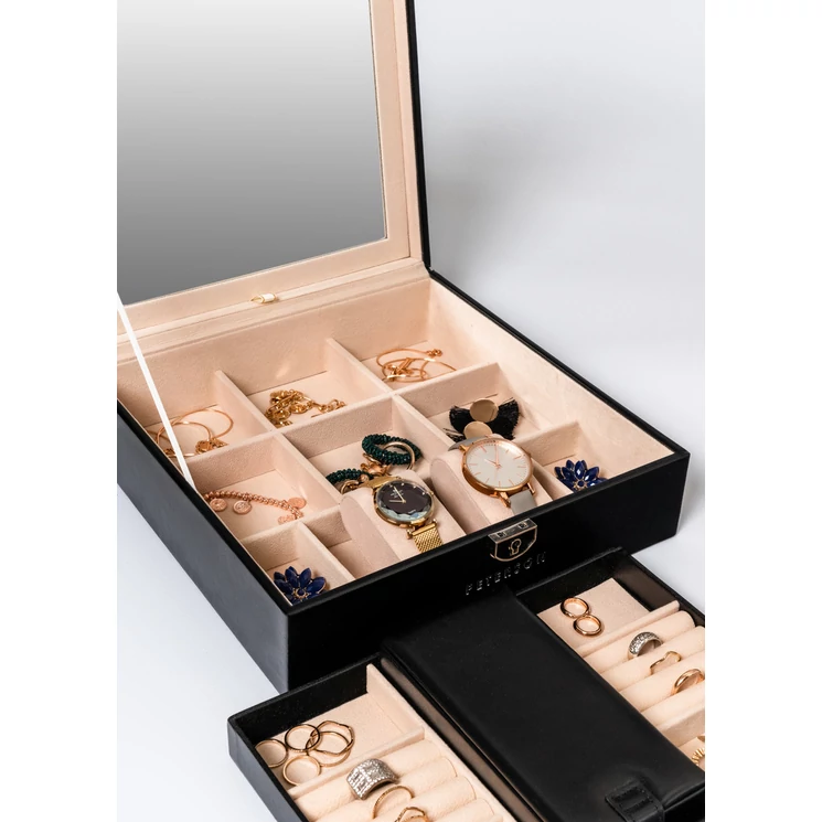 Exkluzív Ékszerdoboz Nagy tükörrel