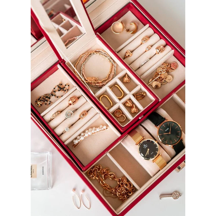 Exkluzív Ékszerdoboz Nagy tükörrel