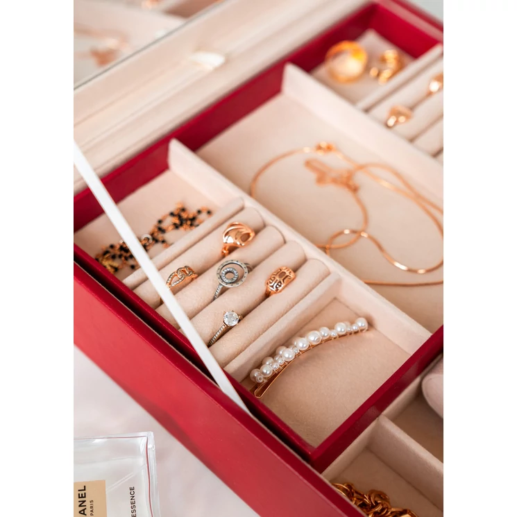 Exkluzív Ékszerdoboz Nagy tükörrel