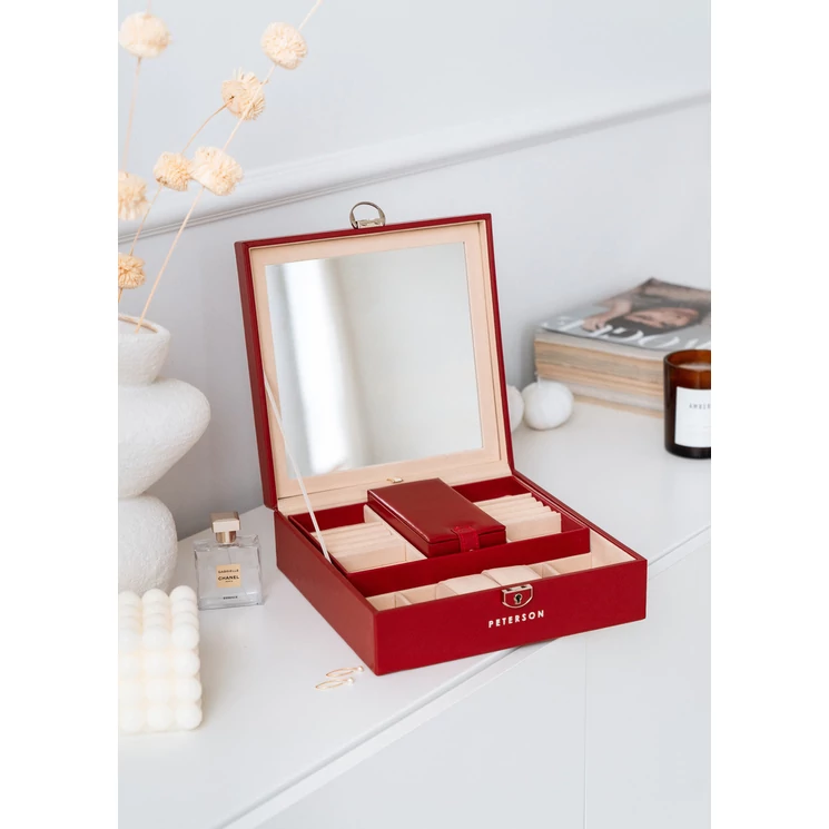 Exkluzív Ékszerdoboz Nagy tükörrel