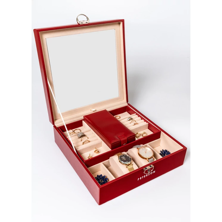 Exkluzív Ékszerdoboz Nagy tükörrel