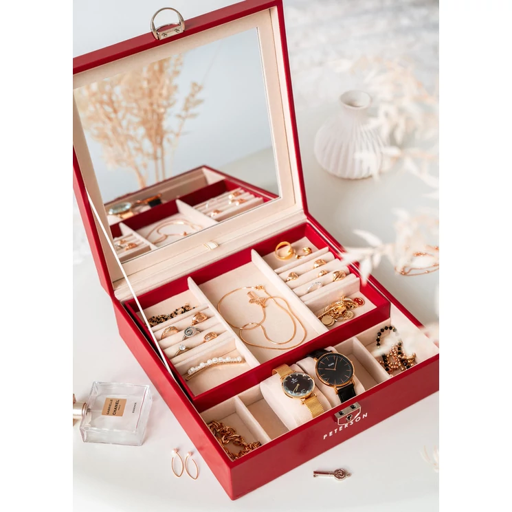 Exkluzív Ékszerdoboz Nagy tükörrel