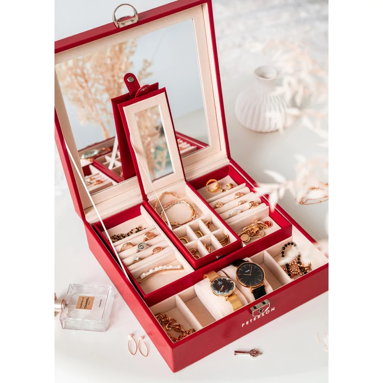 Exkluzív Ékszerdoboz Nagy tükörrel