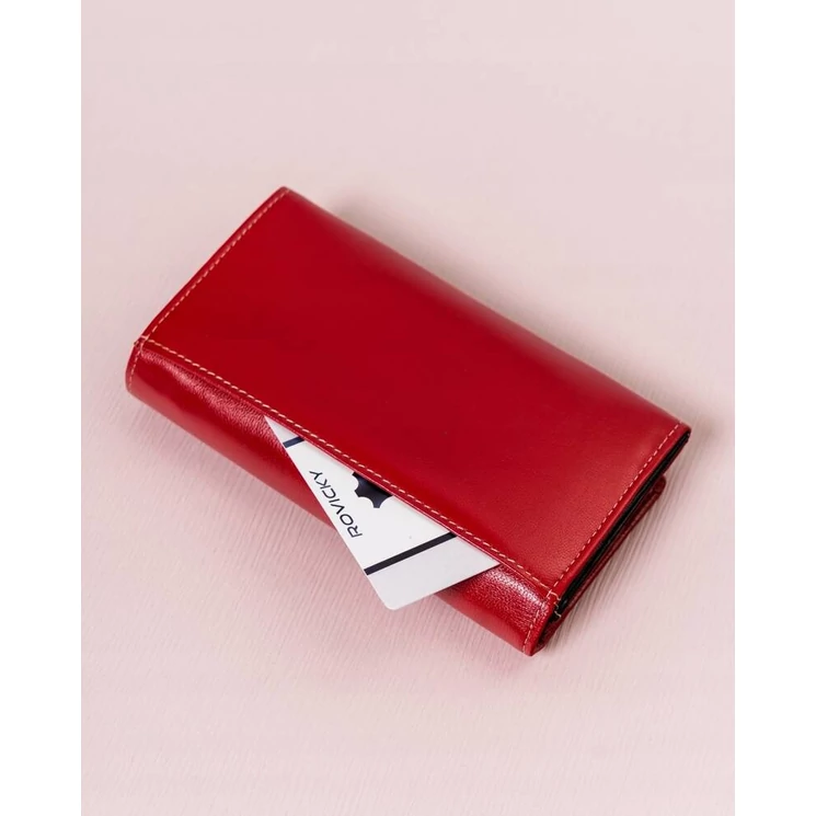 Cavaldi Valódi bőr Pénztárca piros színben