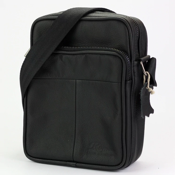 Gregorio férfi oldaltáska fekete színben 