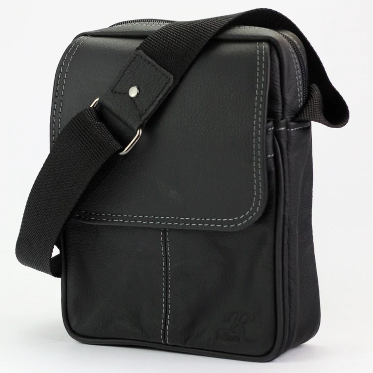 Gregorio férfi oldaltáska fekete színben 