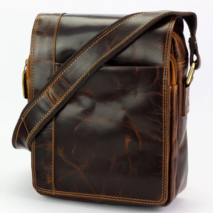 Wild Elegáns Férfi Bőr Oldaltáska