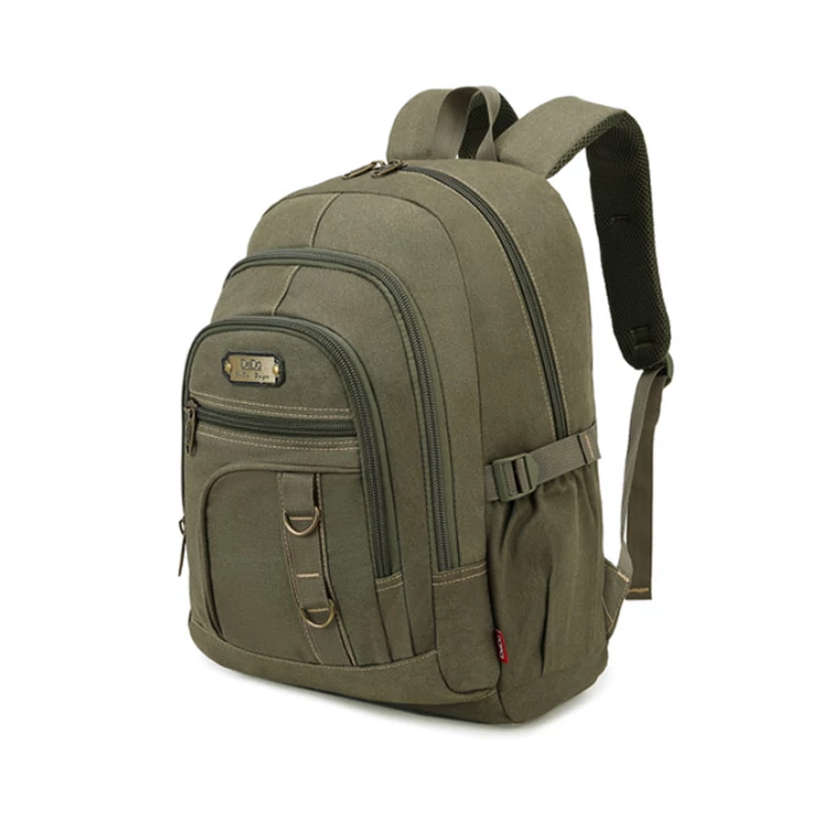 Outdoor Ultraerős vászon hátizsák khaki színben