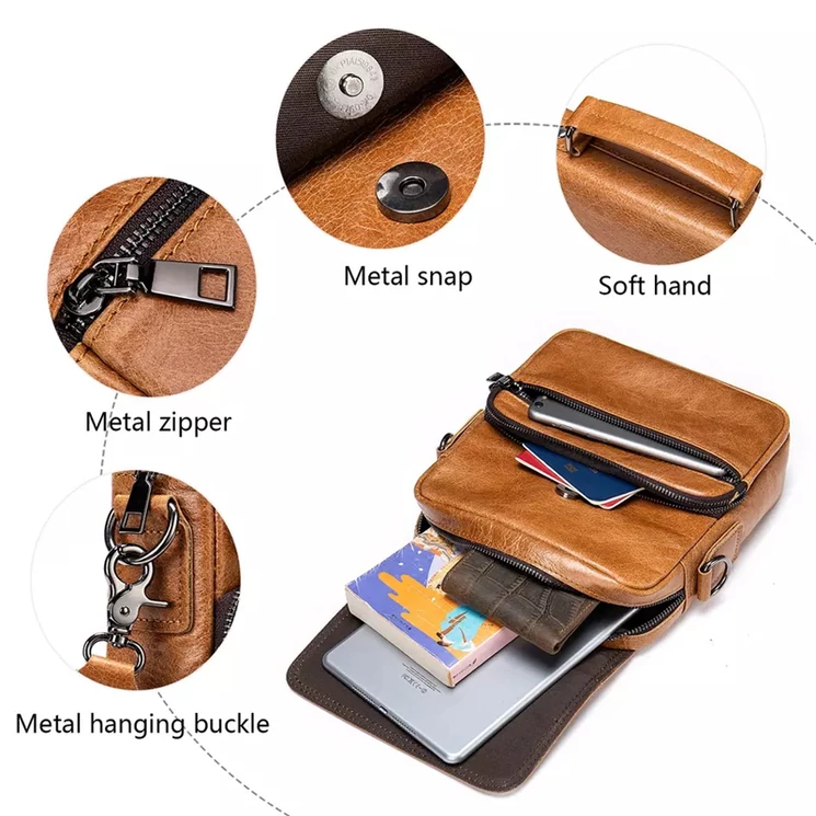  Valódi bőr férfi oldaltáska