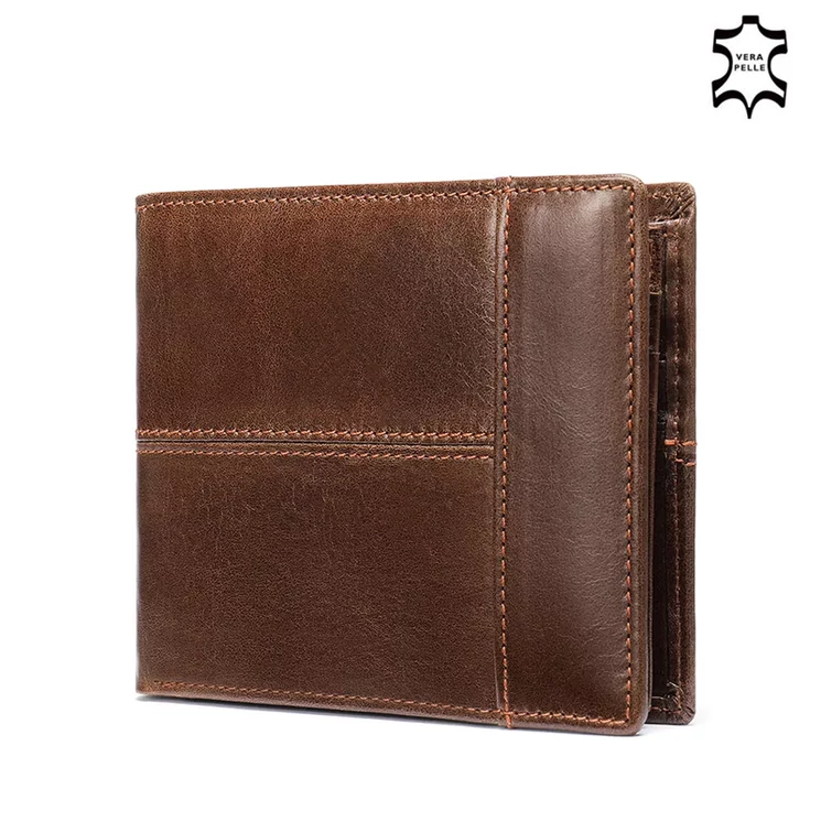 Elegáns valódi bőr férfi pénztárca