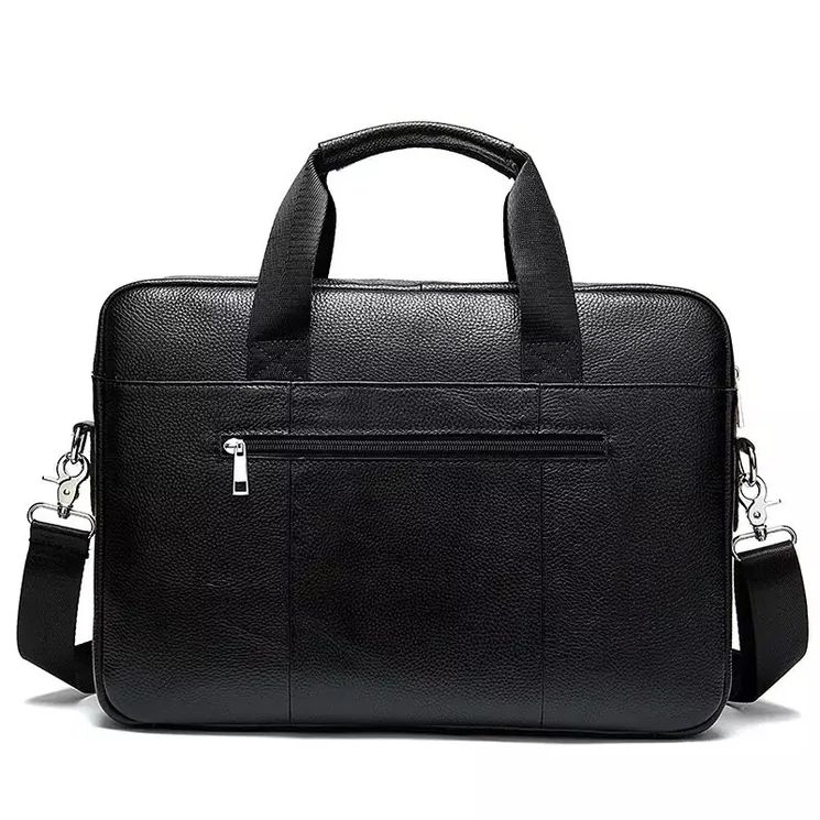 Valódi bőr üzleti táska sötétbarna színben