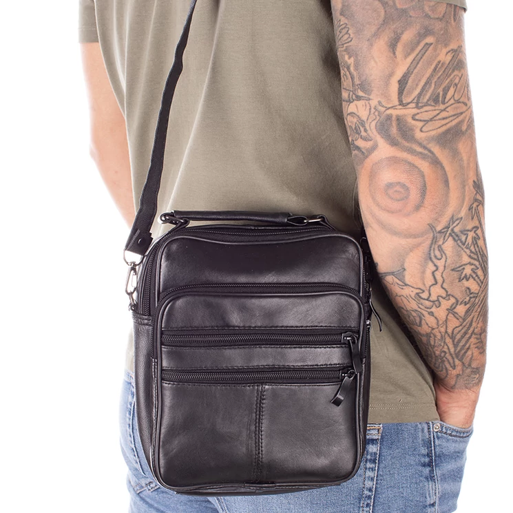  Valódi bőr férfi oldaltáska