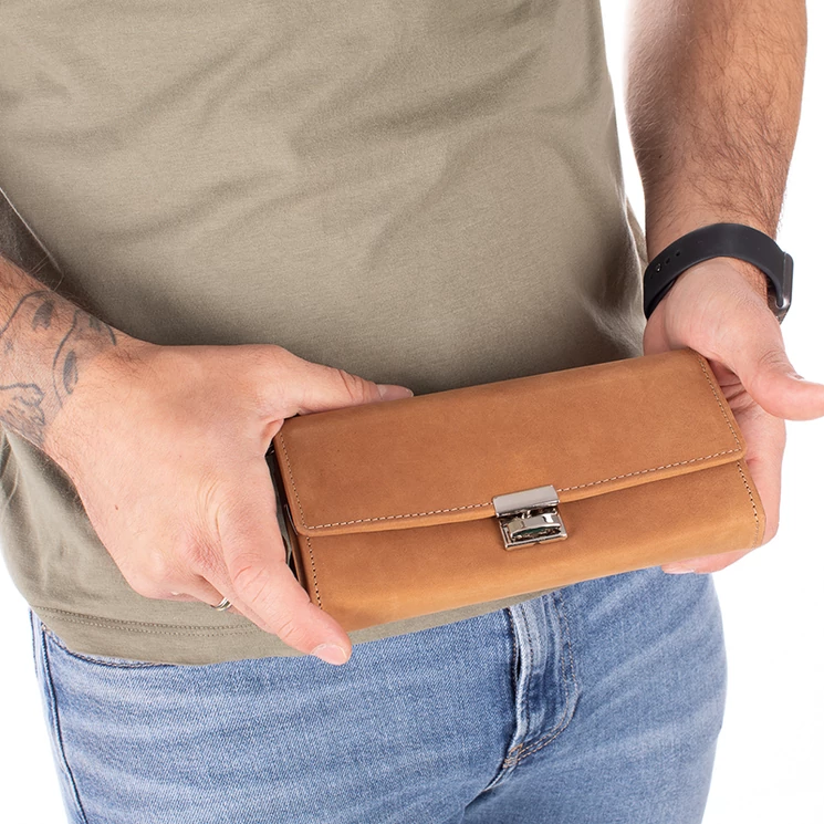 Brifkó pénztárca pincér pénztárca barna színben