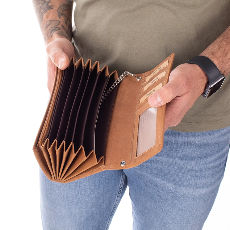 Brifkó pénztárca pincér pénztárca barna színben