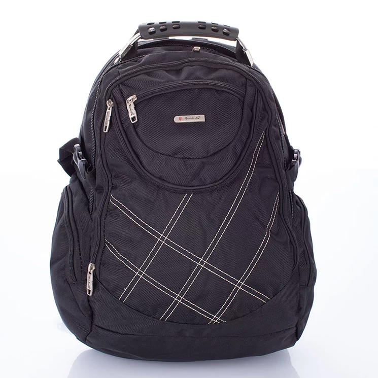 Ultraerős fekete hátizsák fém kézifogóval