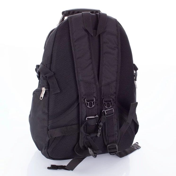 Ultraerős fekete hátizsák fém kézifogóval