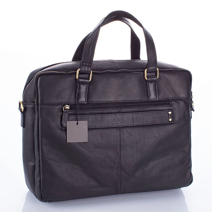 Always wild fekete aktatáska marhabőrből