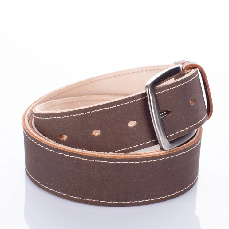 Valódi bőr férfi öv barna színben 115 cm