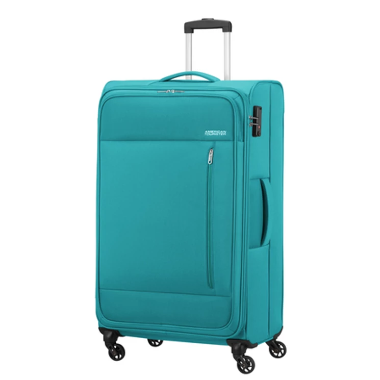 American Tourister Heat Wave Spinner bőrönd 80 cm Aqua Blue színben