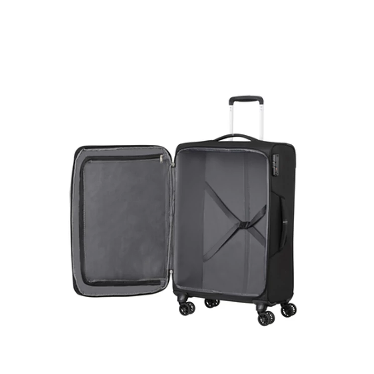 American Tourister Crosstrack Spinner 67 cm Black/Grey színben